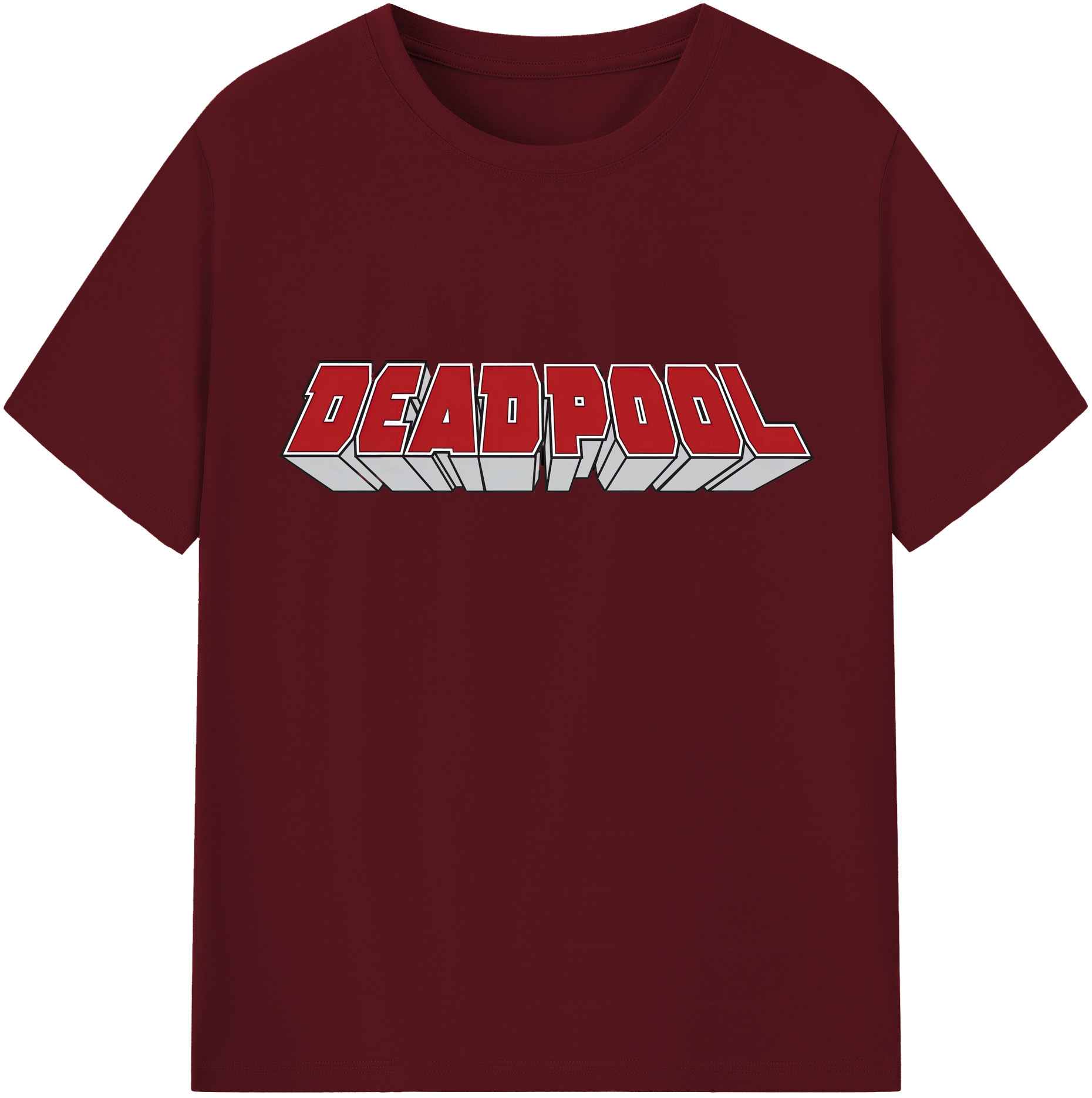 （画像用） Deadpool デッドプール 綿100％半袖Tシャツ（フロントプリント）